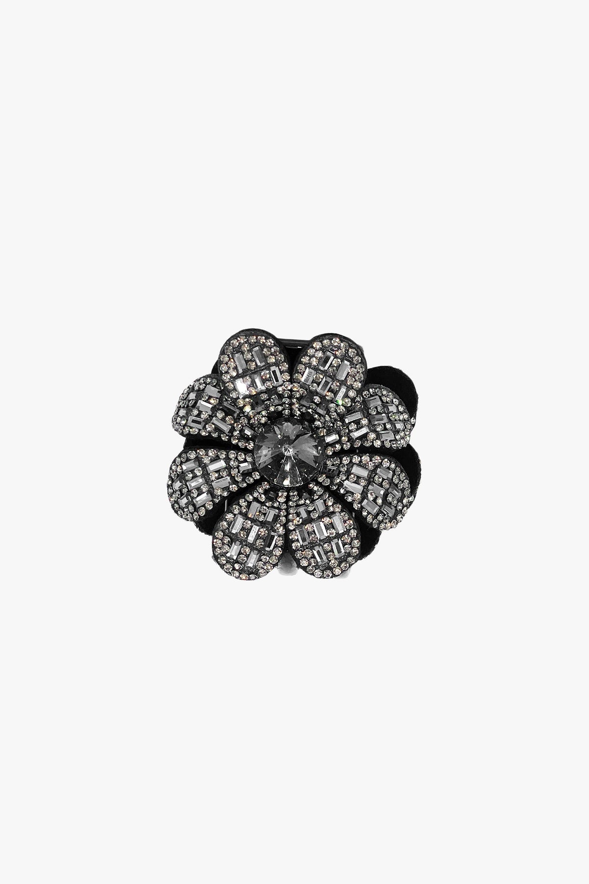 Swarovski Flower Jaw - Hematite | Anna Sui