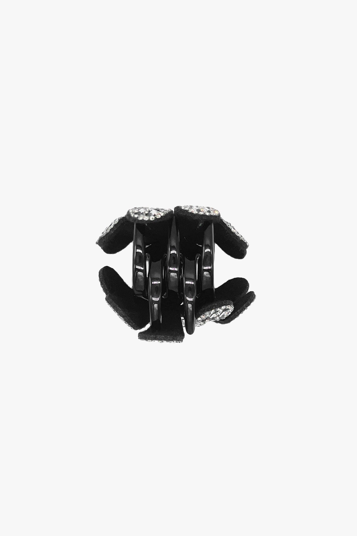 Swarovski Flower Jaw - Hematite | Anna Sui