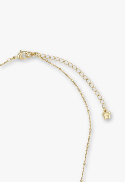 Lucky Cat Flower Necklace- Gold | Anna Sui