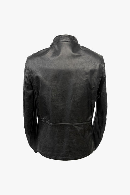 Vintage Reed Sportswear Black Leather Jacket | Anna Sui
