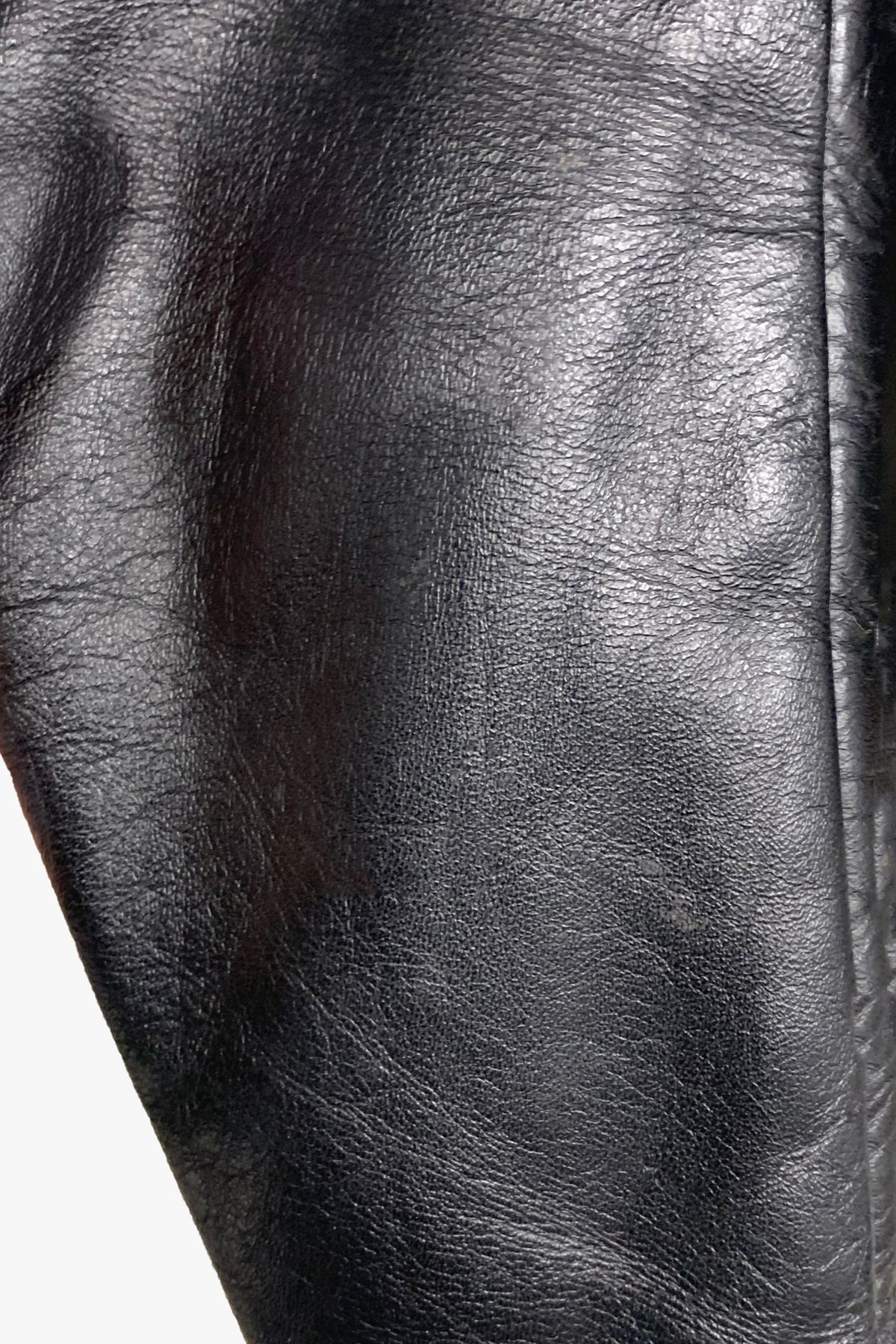 Vintage Reed Sportswear Black Leather Jacket | Anna Sui