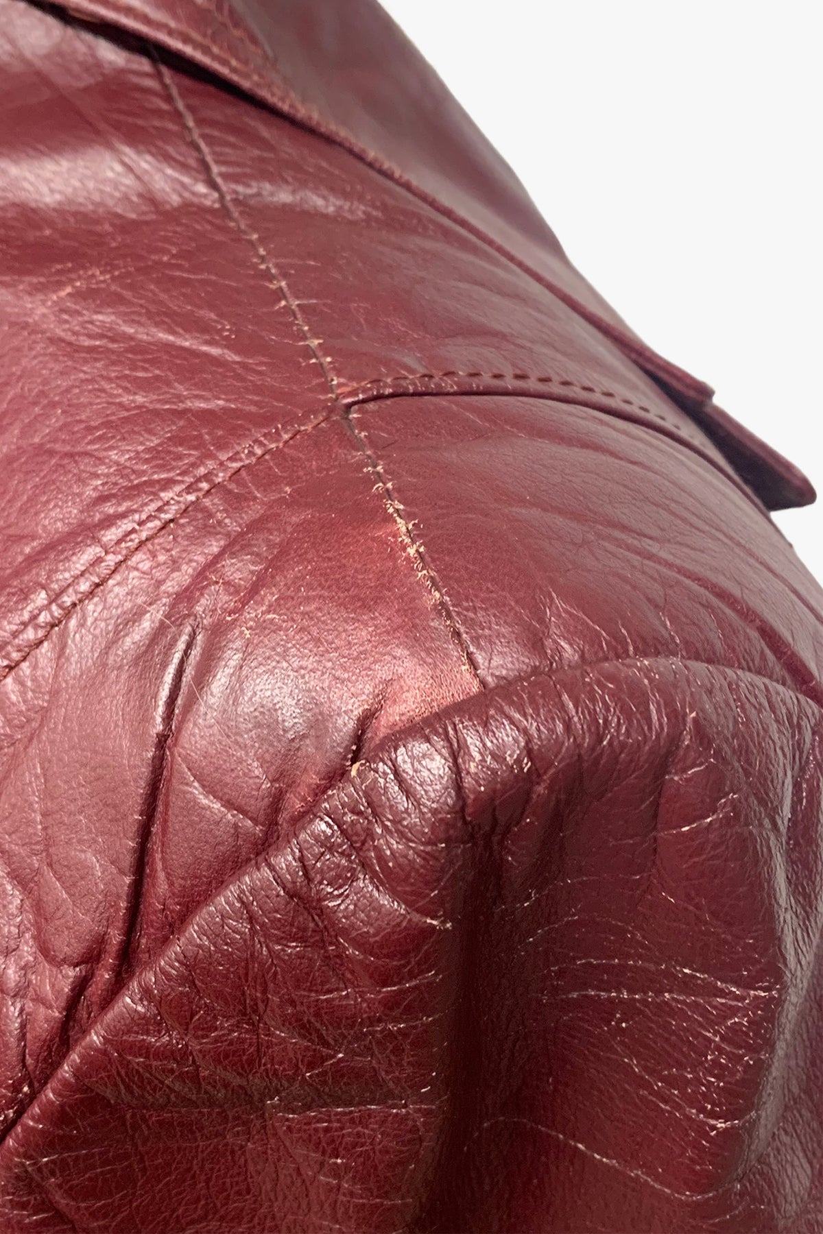 Vintage Leather Belted Coat with Removable Lining | Anna Sui