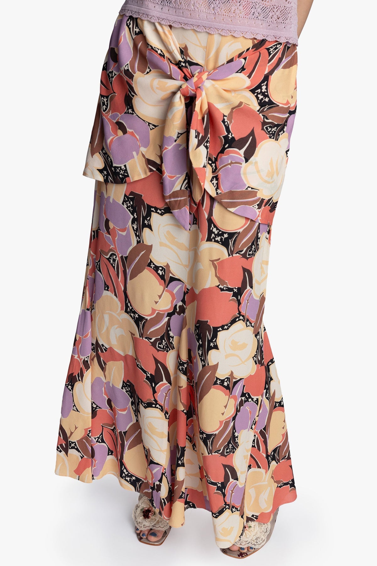 Desert Bloom Crepe Skirt | Anna Sui