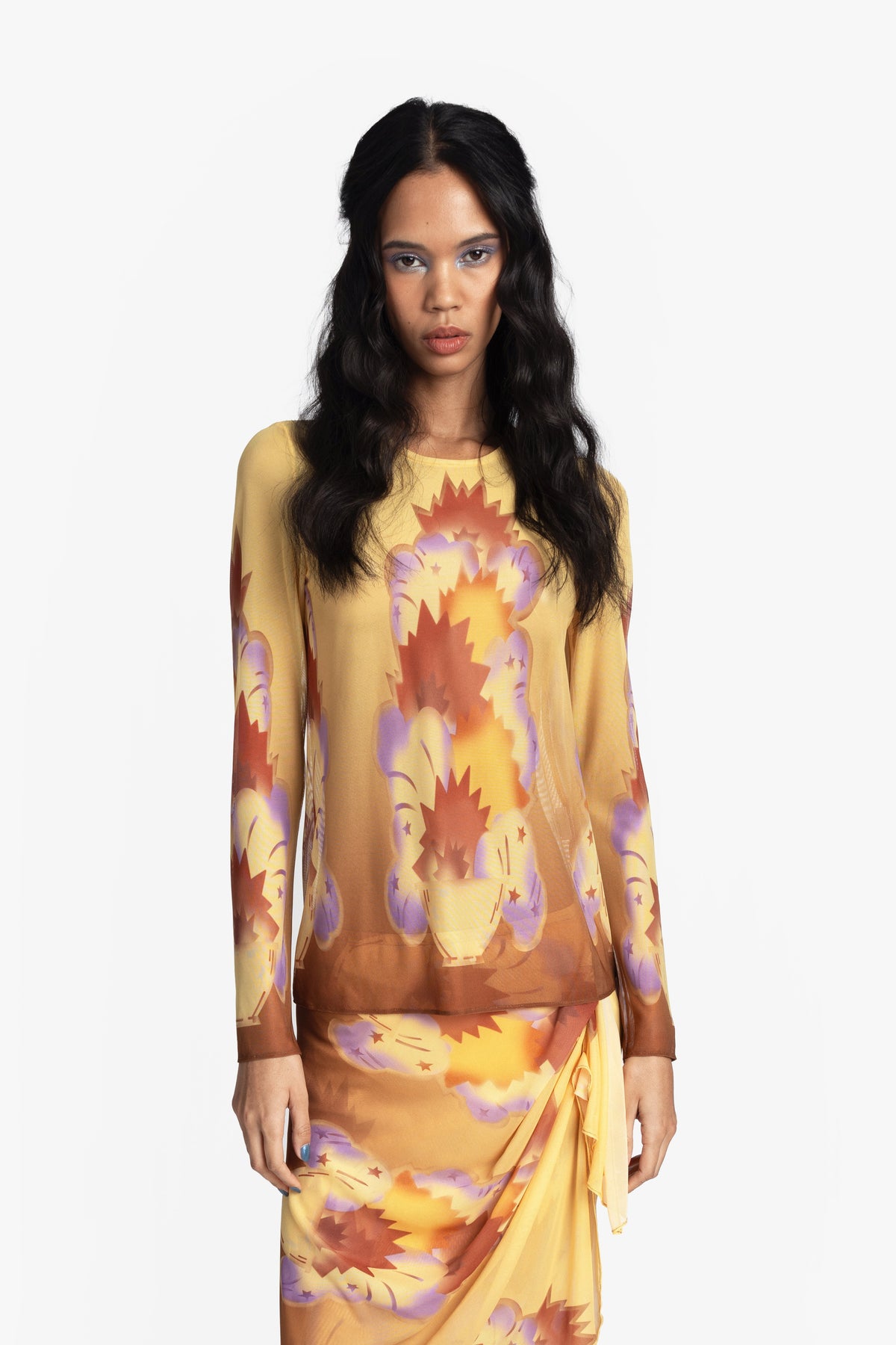 Sunburst Mesh Top | Anna Sui