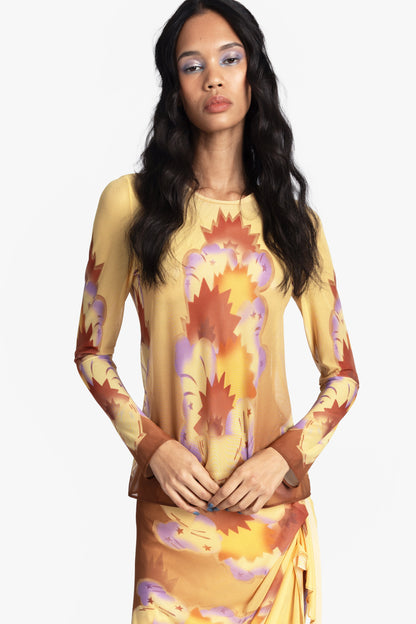 Sunburst Mesh Top | Anna Sui