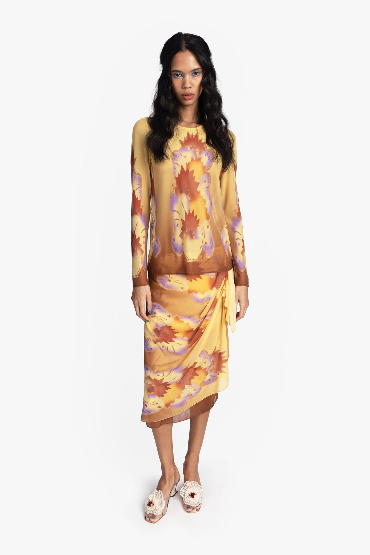 Sunburst Mesh Top | Anna Sui