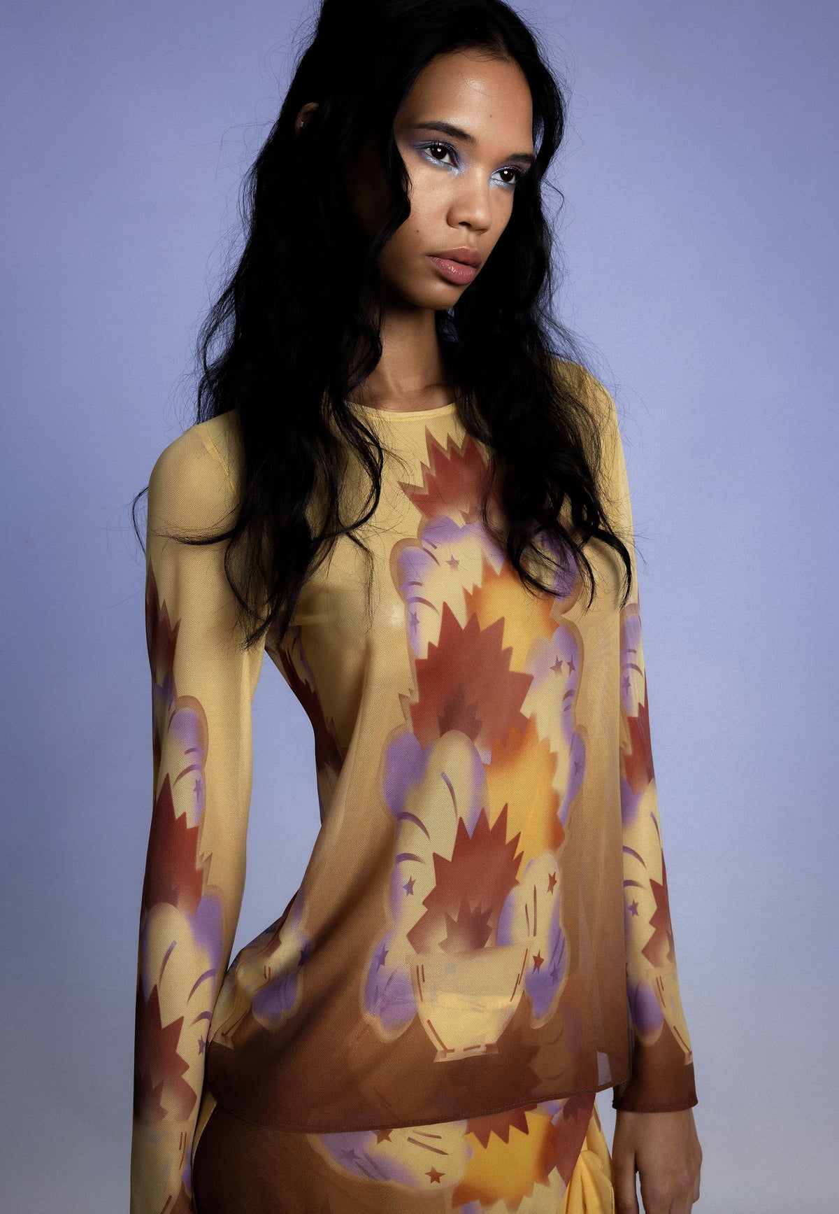 Sunburst Mesh Top | Anna Sui
