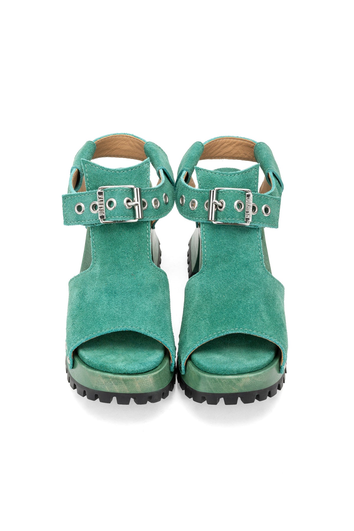 John Fluevog x Anna Sui Clog Sandals - Green | Anna Sui