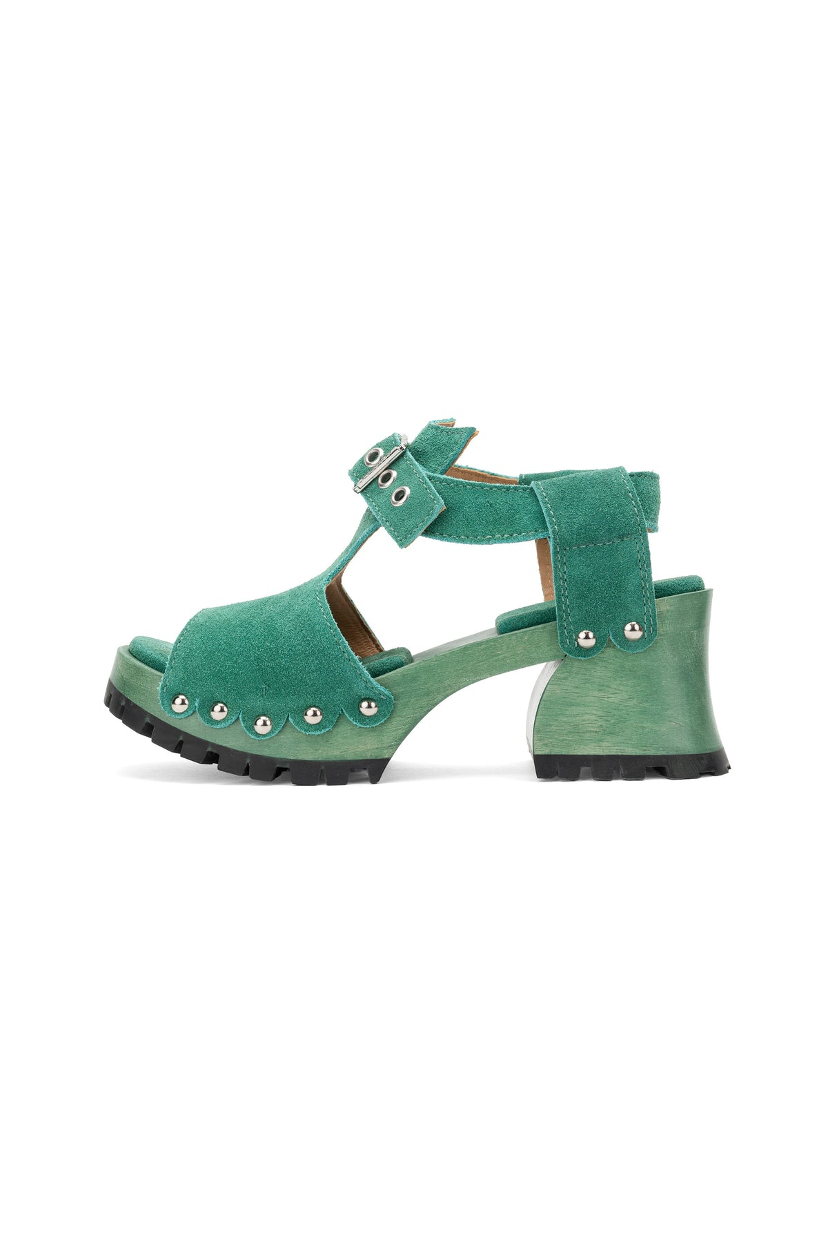 John Fluevog x Anna Sui Clog Sandals - Green | Anna Sui