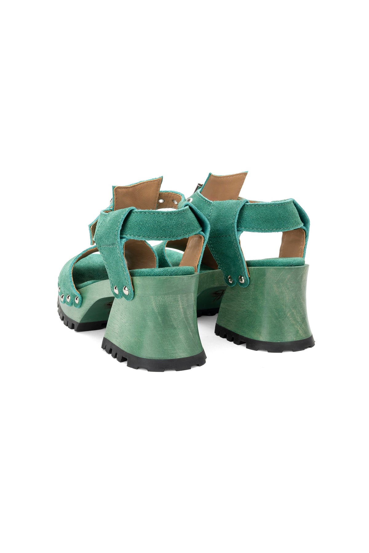John Fluevog x Anna Sui Clog Sandals - Green | Anna Sui