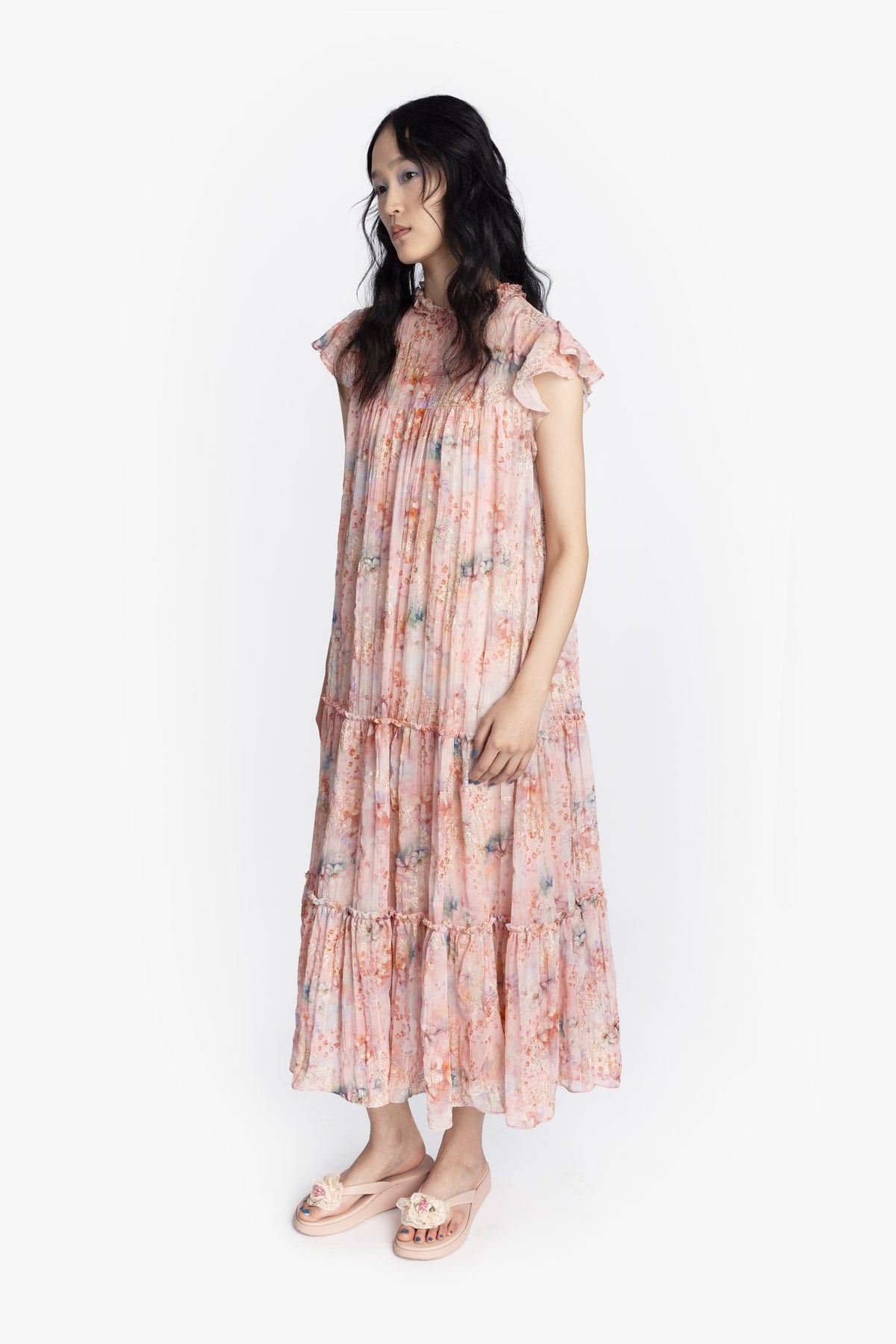 Oasis Blooms Tiered Maxi Dress | Anna Sui
