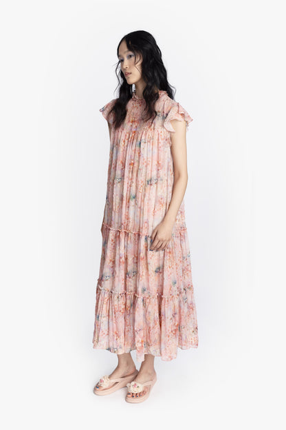 Oasis Blooms Tiered Maxi Dress | Anna Sui