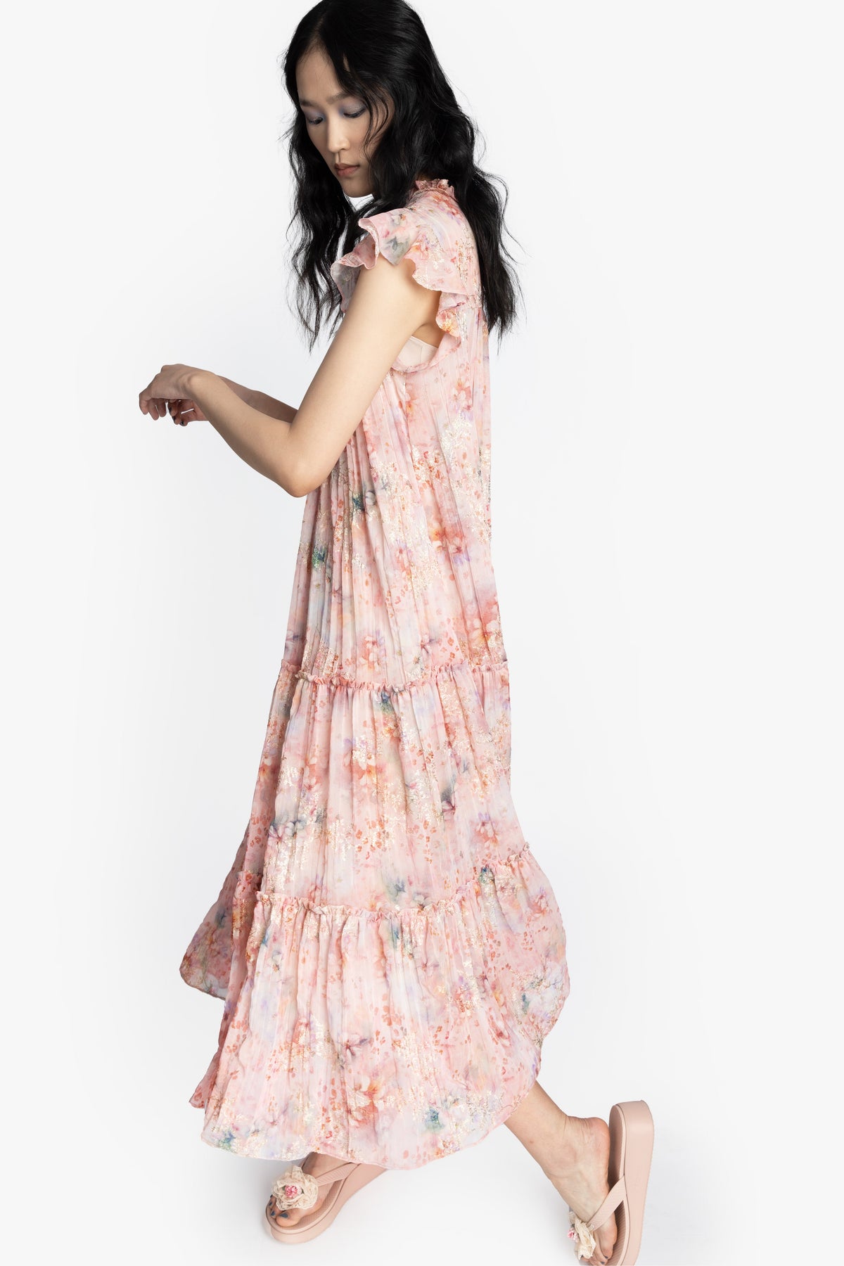 Oasis Blooms Tiered Maxi Dress | Anna Sui