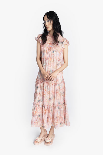 Oasis Blooms Tiered Maxi Dress | Anna Sui