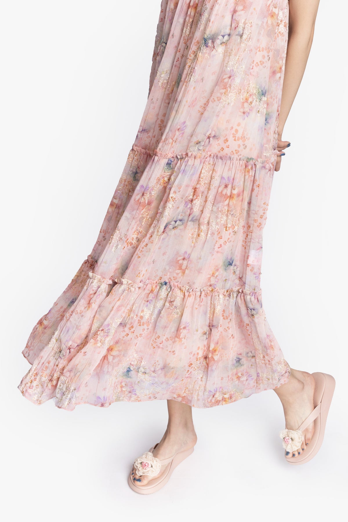 Oasis Blooms Tiered Maxi Dress | Anna Sui