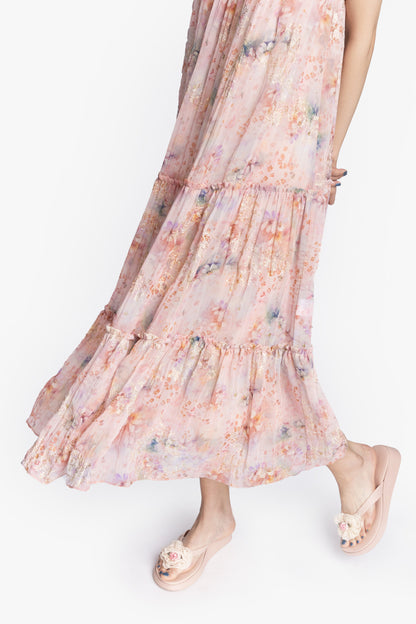Oasis Blooms Tiered Maxi Dress | Anna Sui
