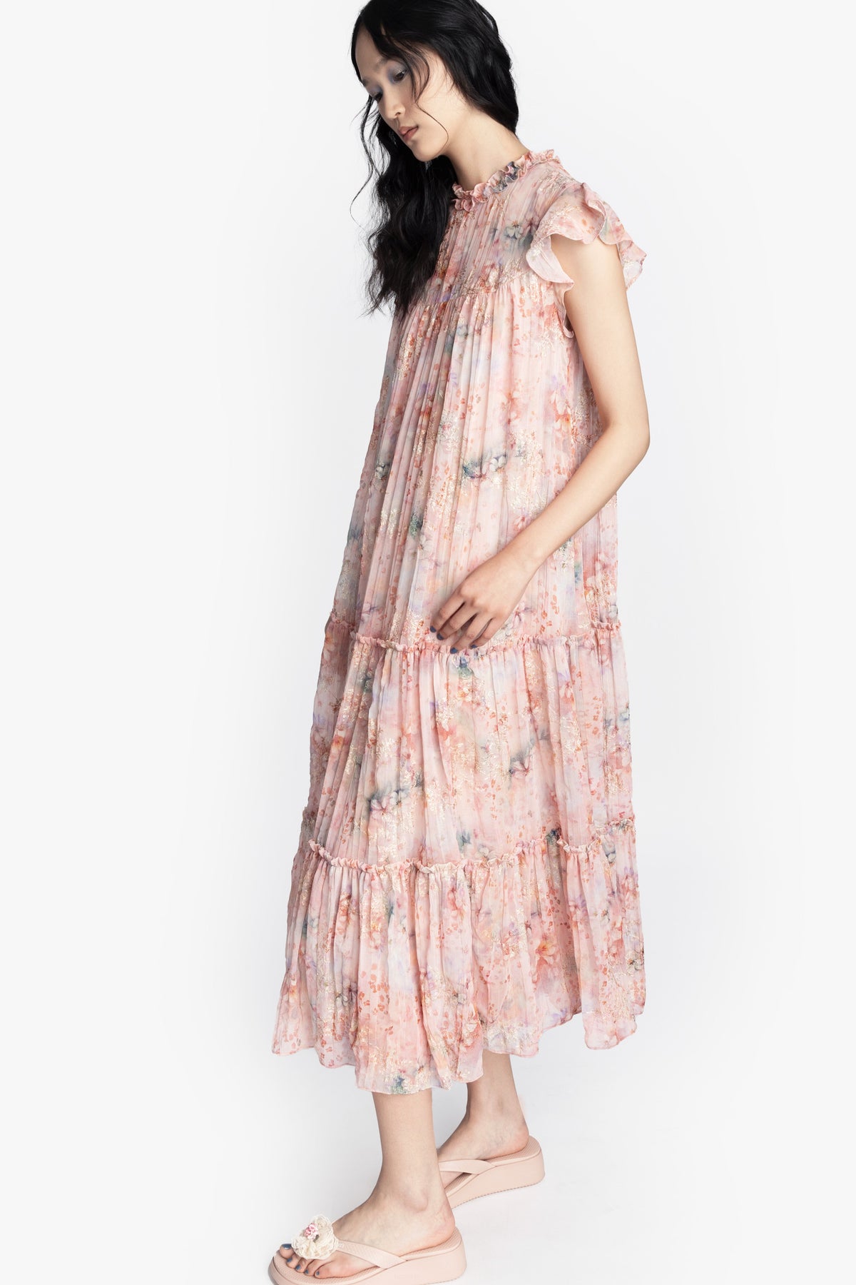 Oasis Blooms Tiered Maxi Dress | Anna Sui