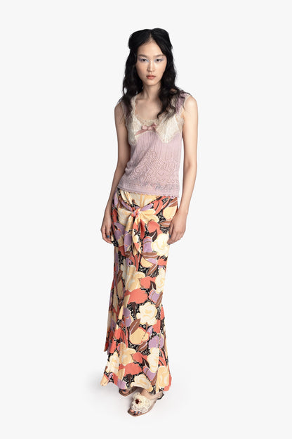 Lingerie Lace Knit Camisole - Blush | Anna Sui
