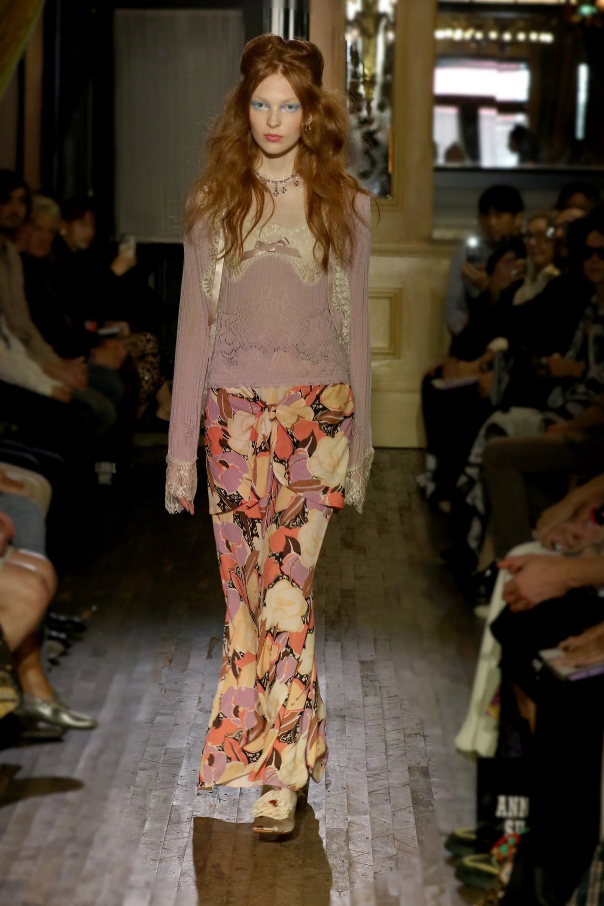 Lingerie Lace Knit Camisole - Blush | Anna Sui