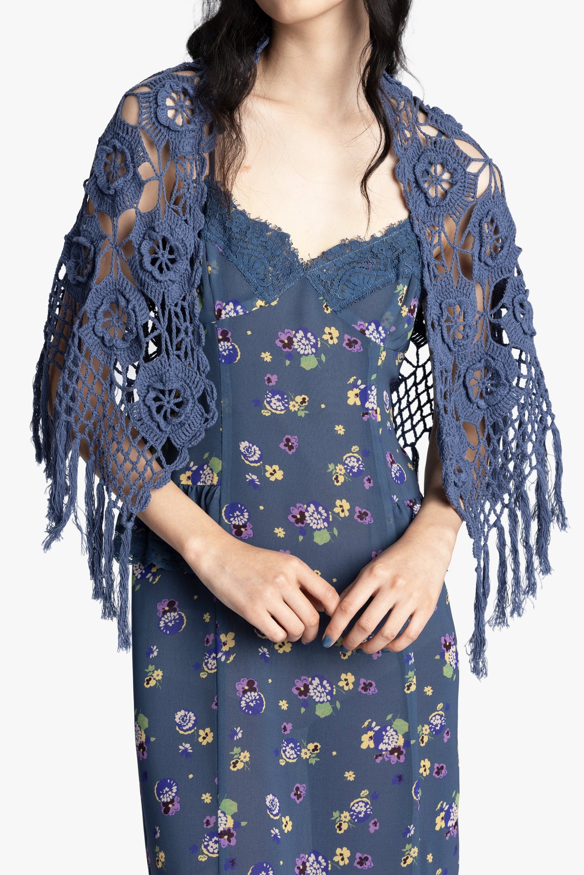 Night Blooming Chiffon Slip Dress | Anna Sui