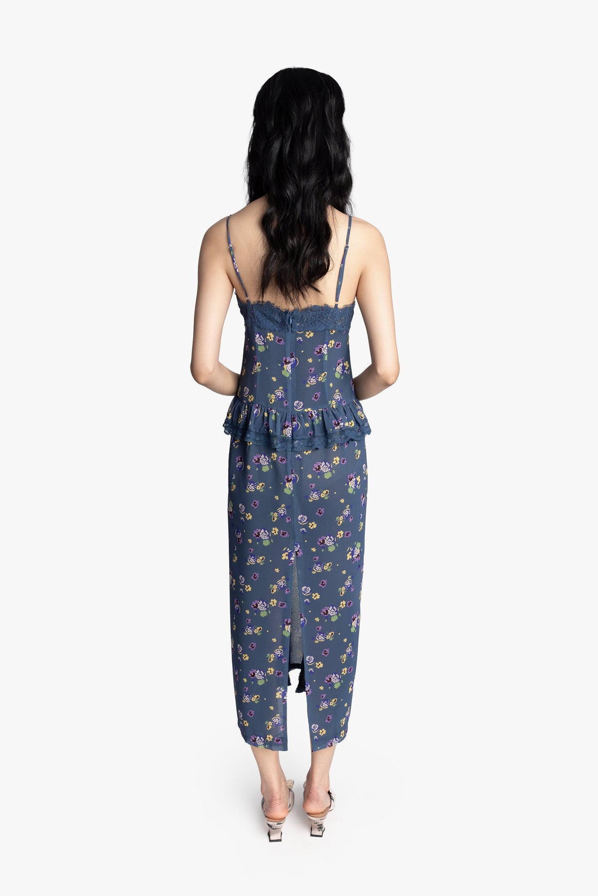Night Blooming Chiffon Slip Dress | Anna Sui