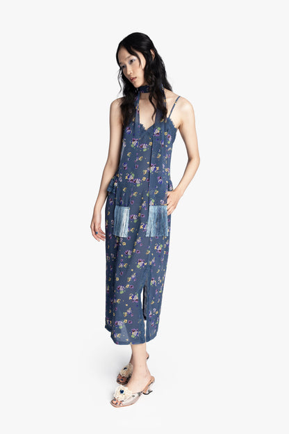 Night Blooming Chiffon Slip Dress | Anna Sui