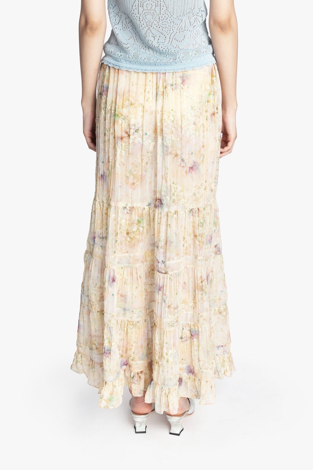 Oasis Blooms Tiered Skirt | Anna Sui