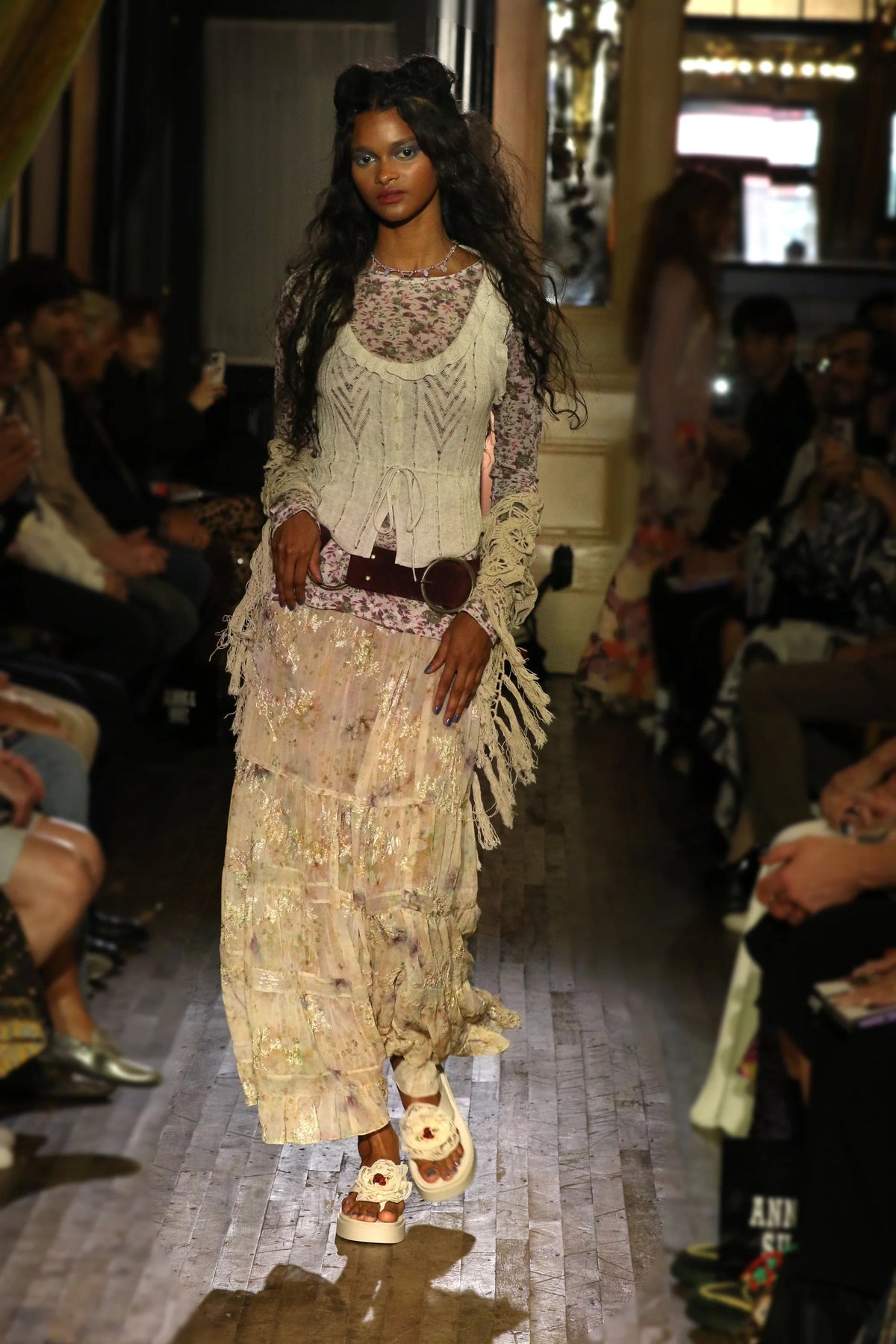 Oasis Blooms Tiered Skirt | Anna Sui