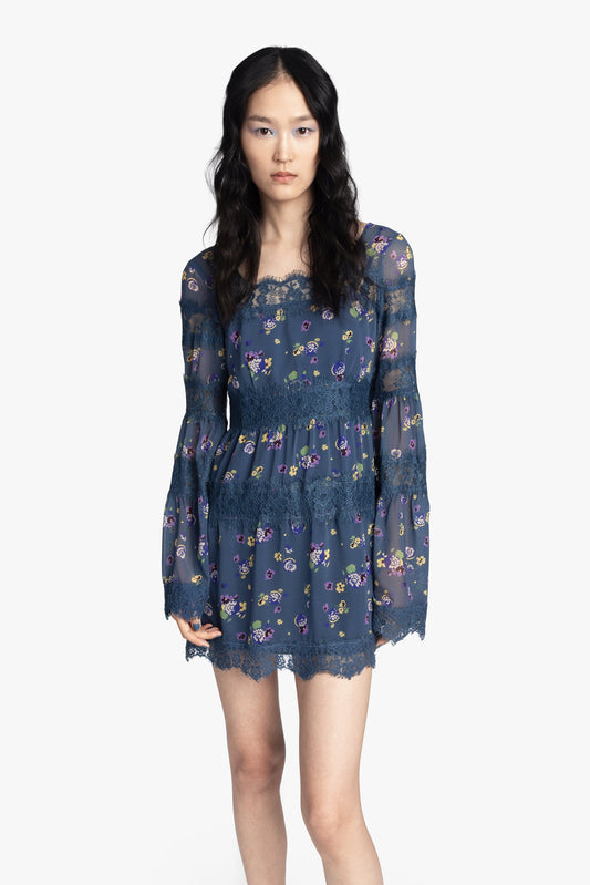 Night Blooming Chiffon Dress | Anna Sui