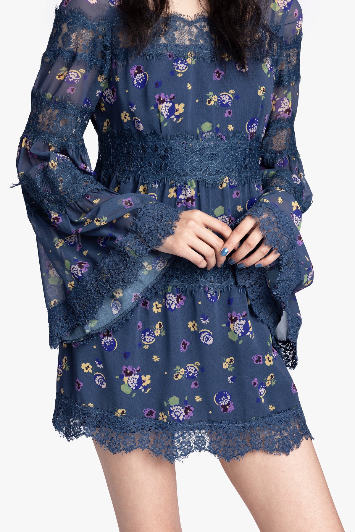 Night Blooming Chiffon Dress | Anna Sui