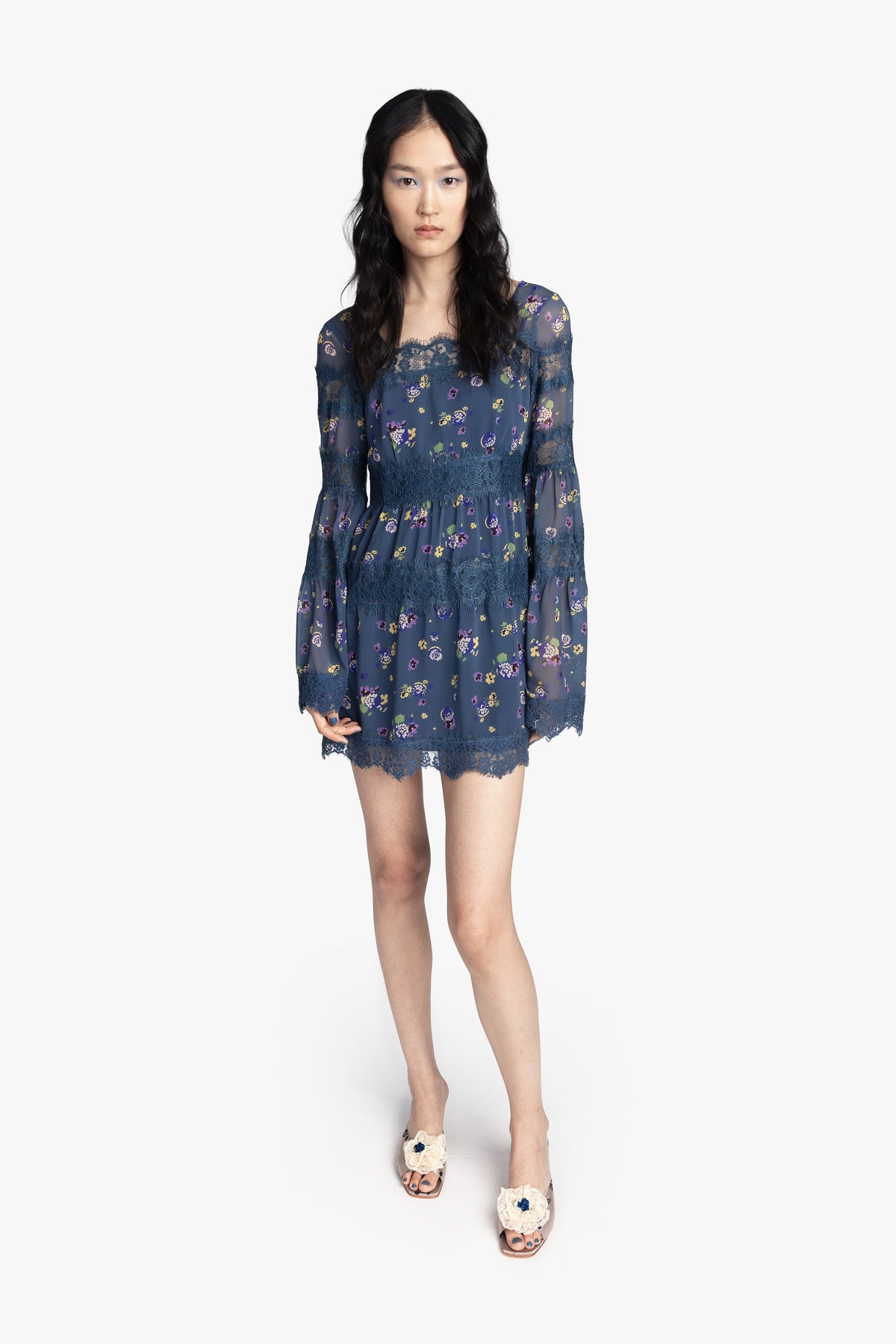 Night Blooming Chiffon Dress | Anna Sui