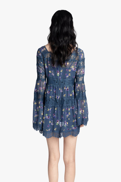 Night Blooming Chiffon Dress | Anna Sui