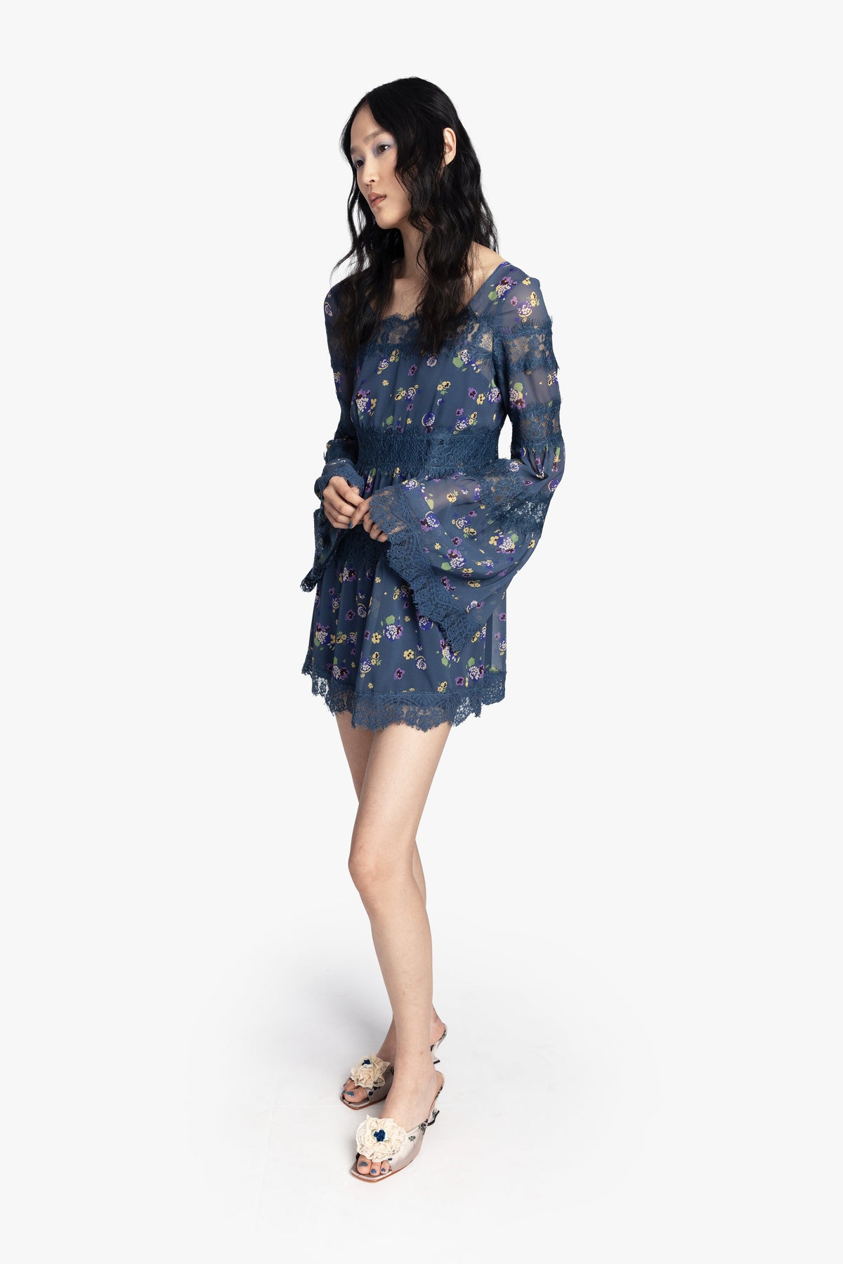 Night Blooming Chiffon Dress | Anna Sui