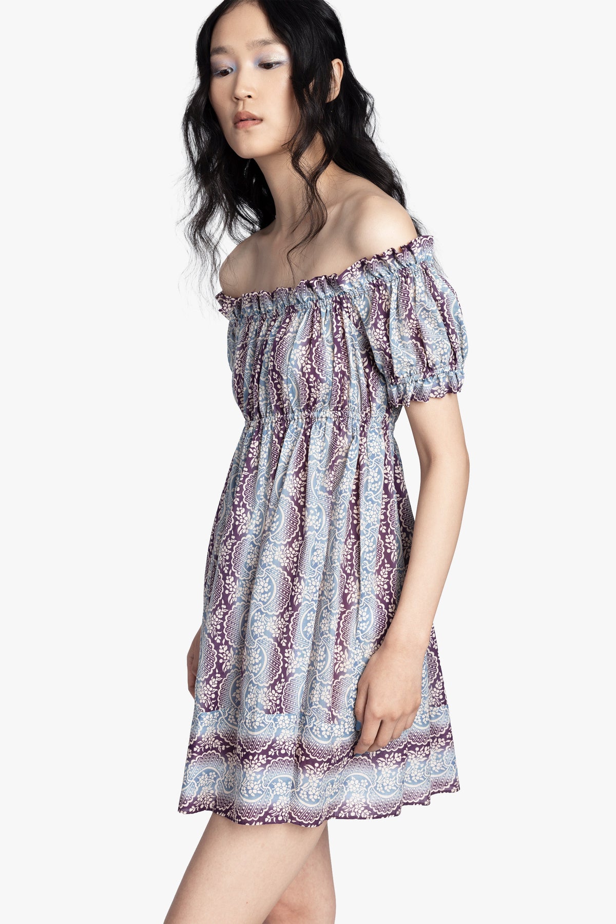 Ombre Ribbons Cotton Dress | Anna Sui