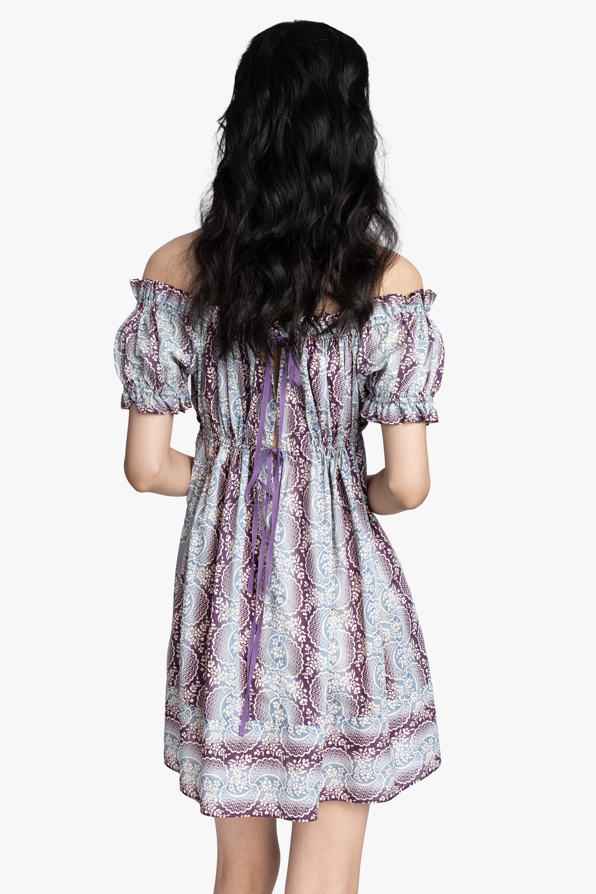 Ombre Ribbons Cotton Dress | Anna Sui