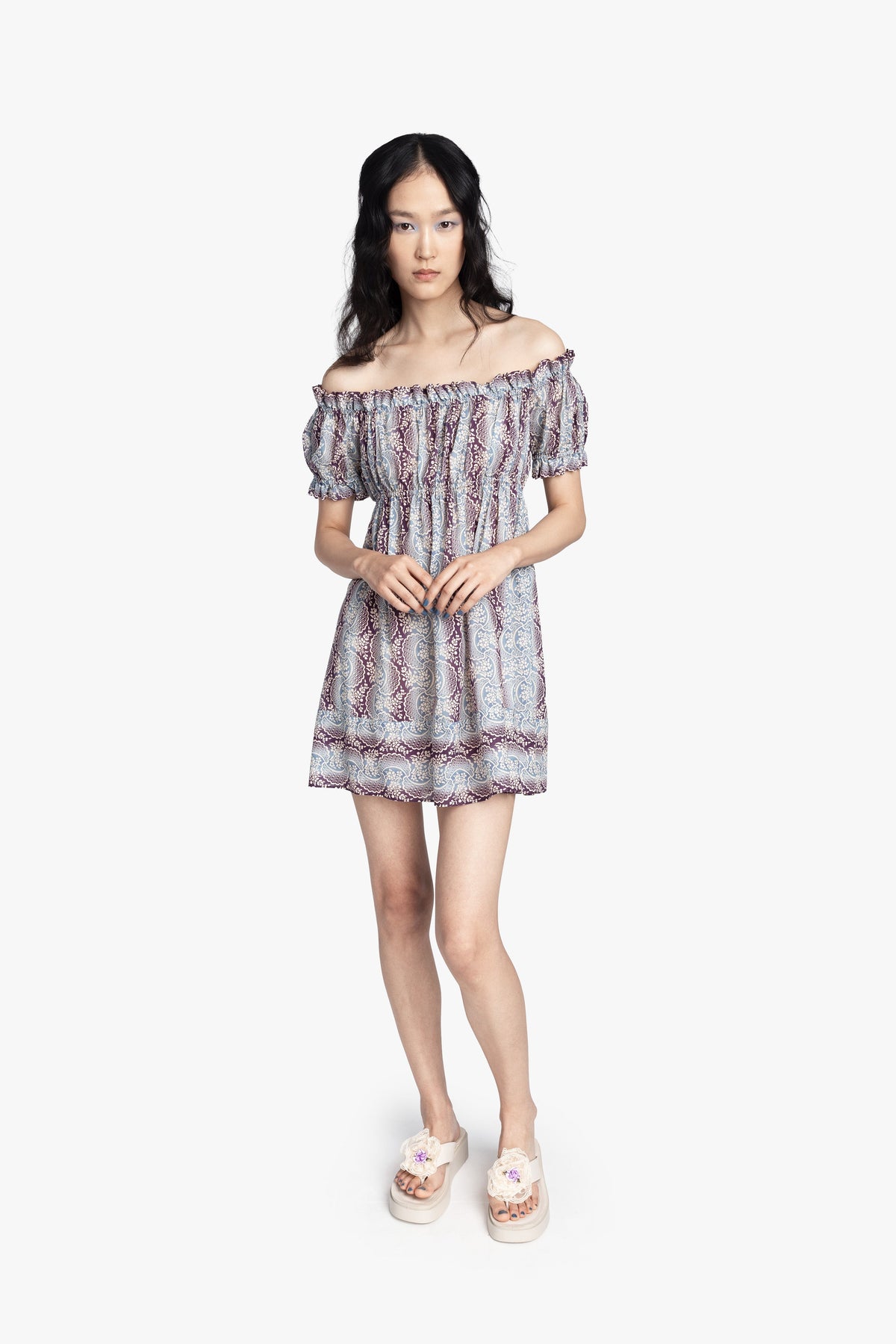 Ombre Ribbons Cotton Dress | Anna Sui