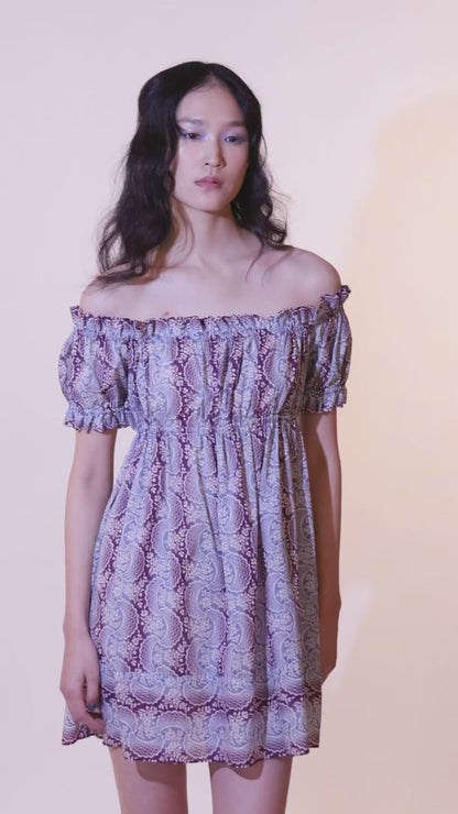 Ombre Ribbons Cotton Dress | Anna Sui