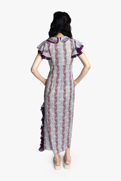 Ombre Ribbons Cotton Ruffle Dress | Anna Sui