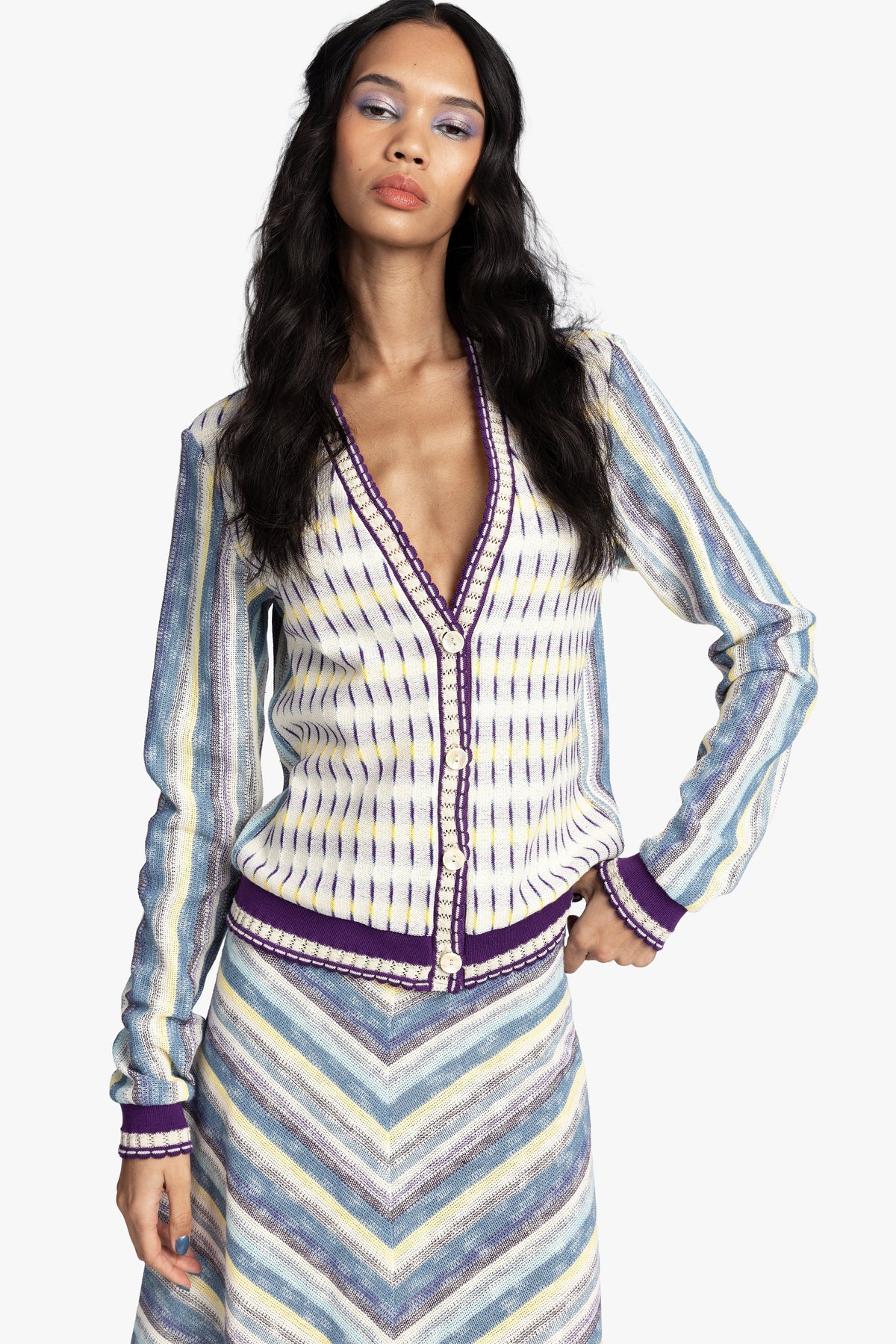Serape Knit Cardigan | Anna Sui