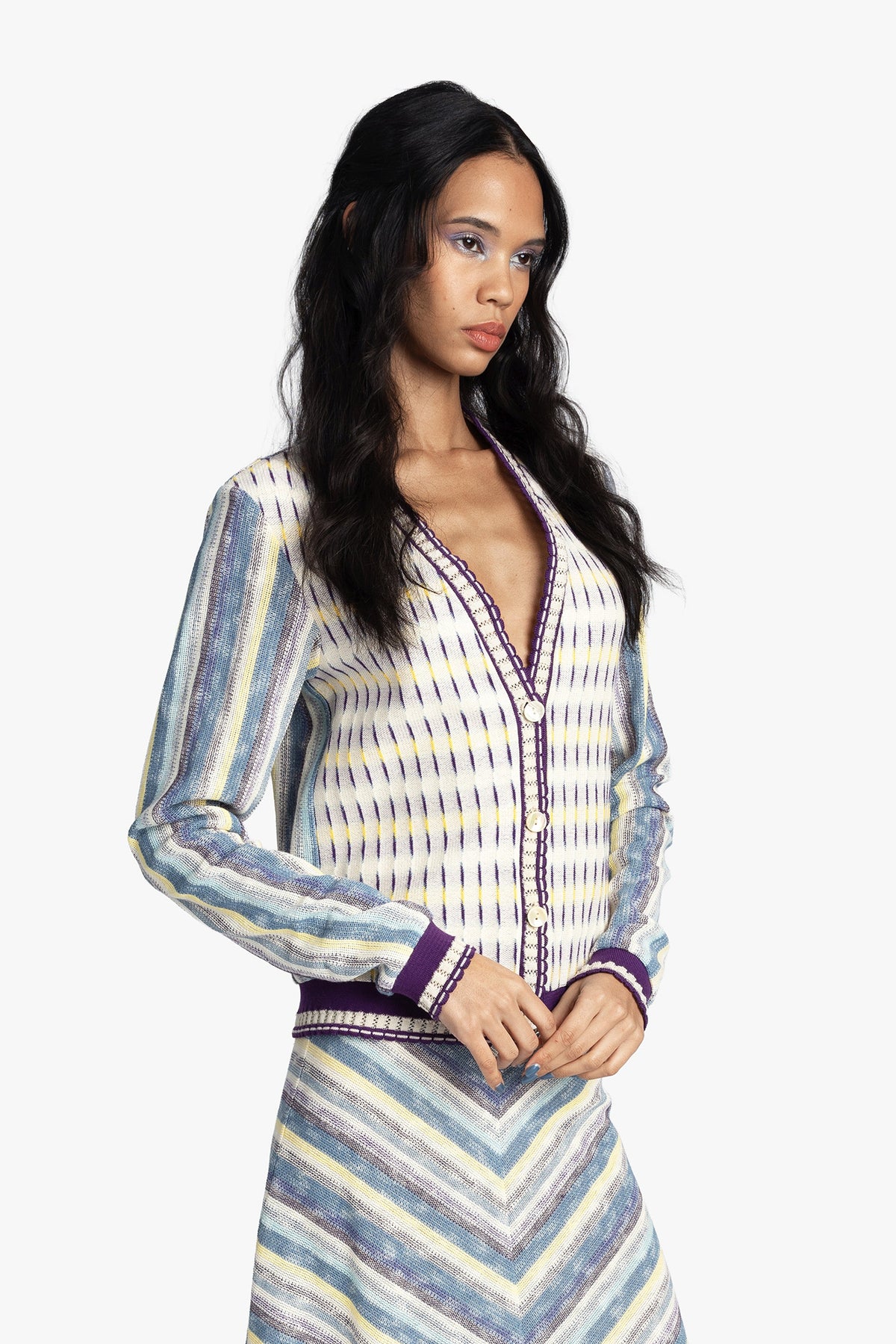 Serape Knit Cardigan | Anna Sui