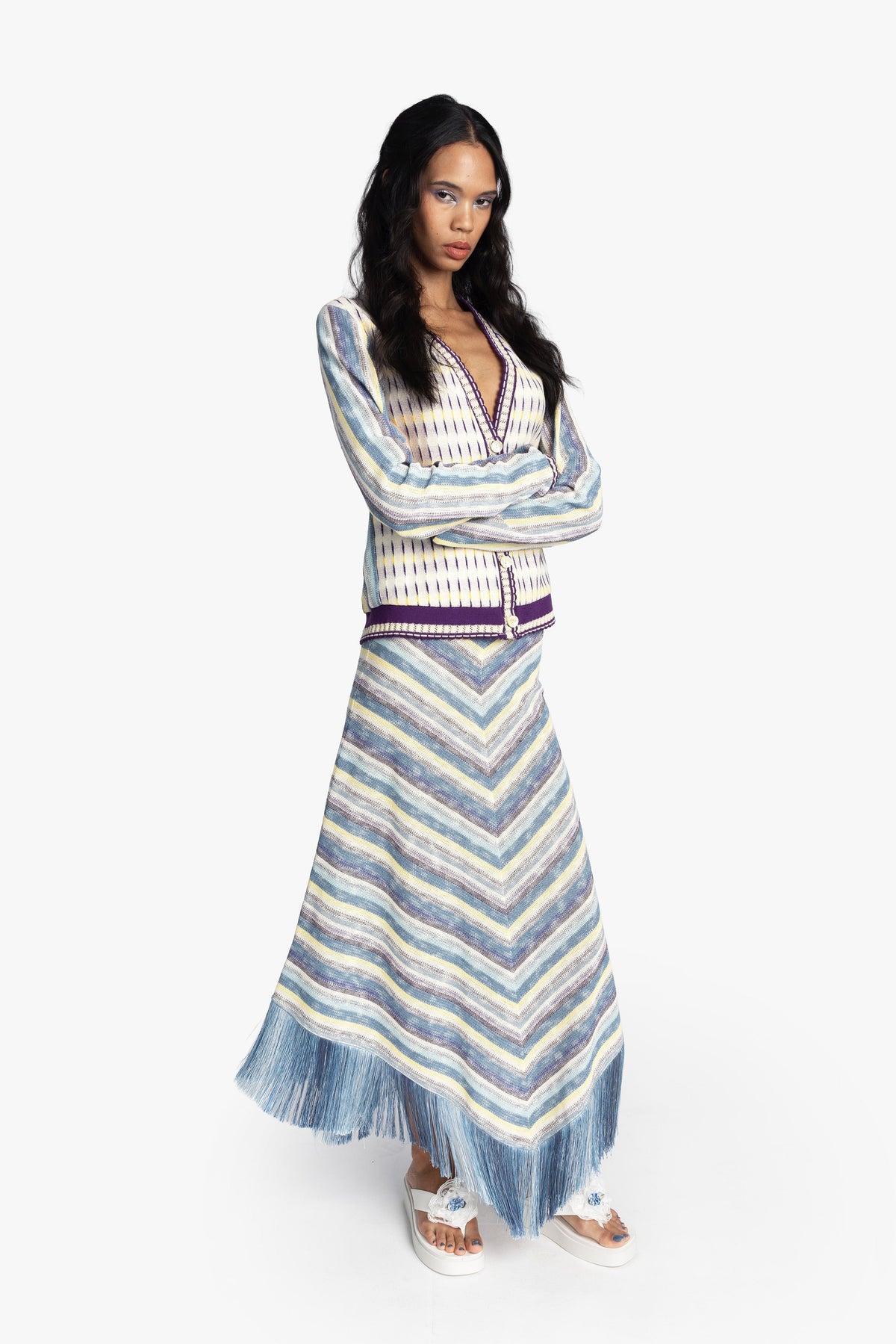 Serape Knit Cardigan | Anna Sui