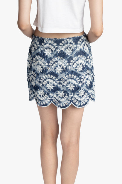 Sonora Denim Mini Skirt | Anna Sui