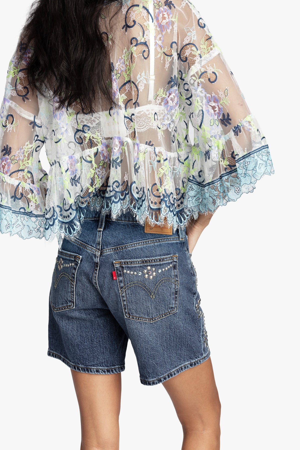 Lady Chatterley's Lace V-Neck Top | Anna Sui