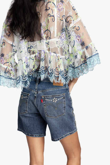 Lady Chatterley's Lace V-Neck Top | Anna Sui