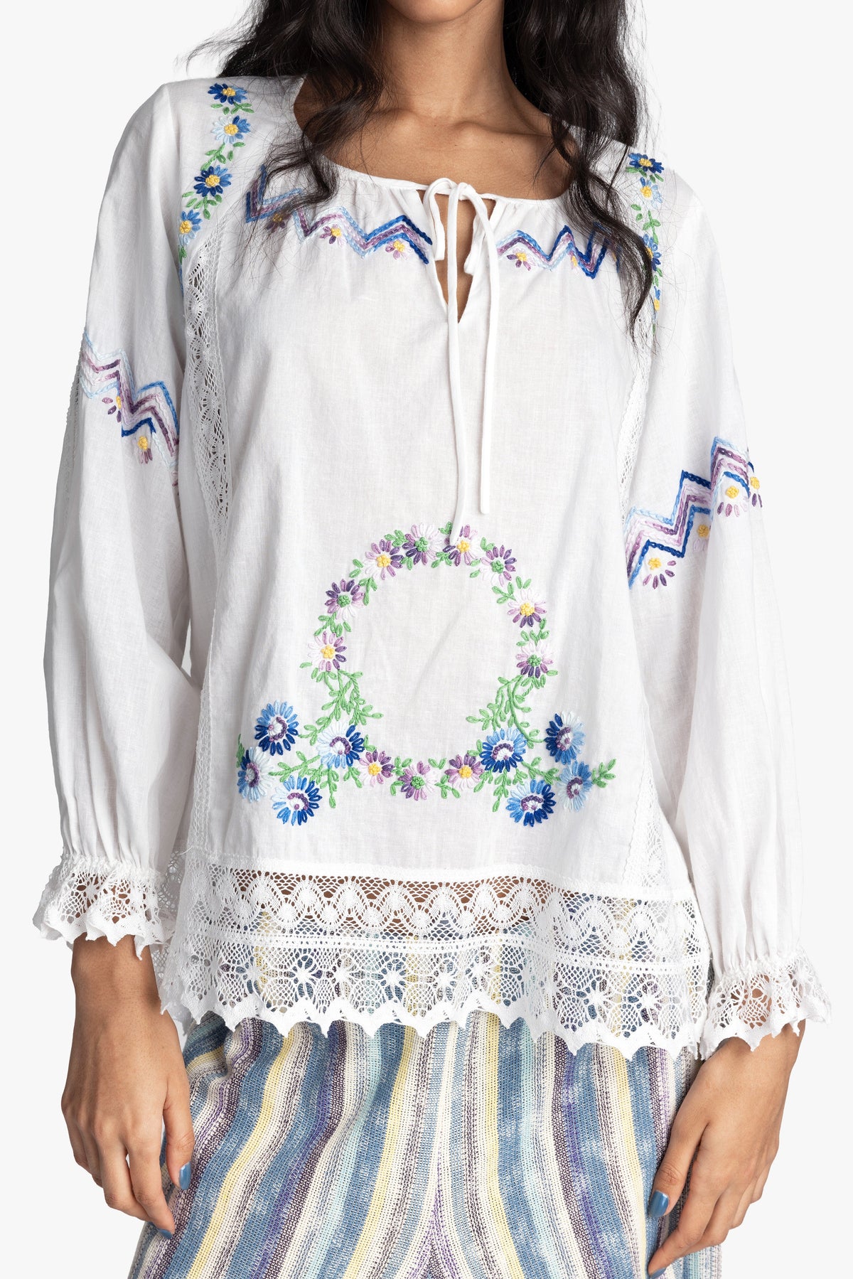 Morning Glory Embroidery Blouse | Anna Sui