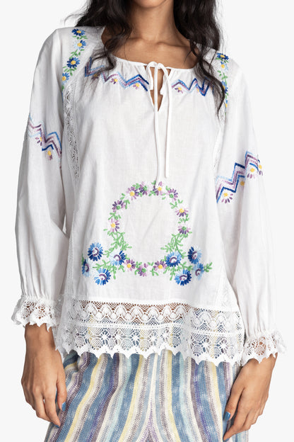 Morning Glory Embroidery Blouse | Anna Sui