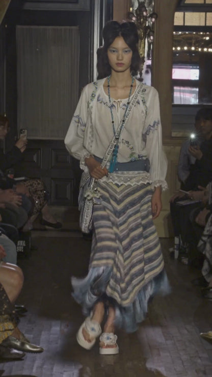Morning Glory Embroidery Blouse | Anna Sui