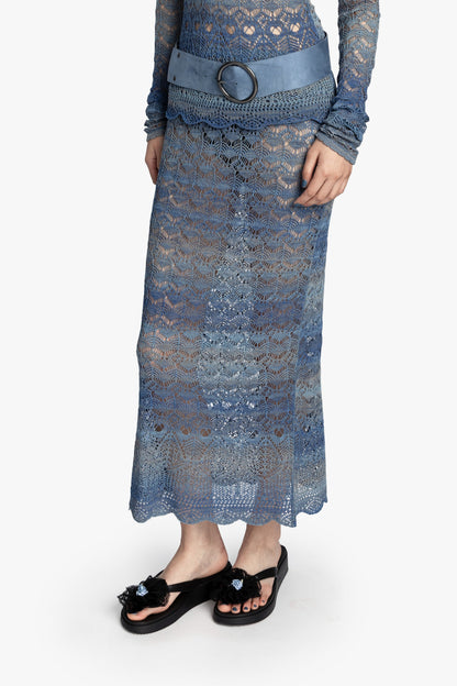 Ombre Space Dye Crochet Skirt - Twilight | Anna Sui