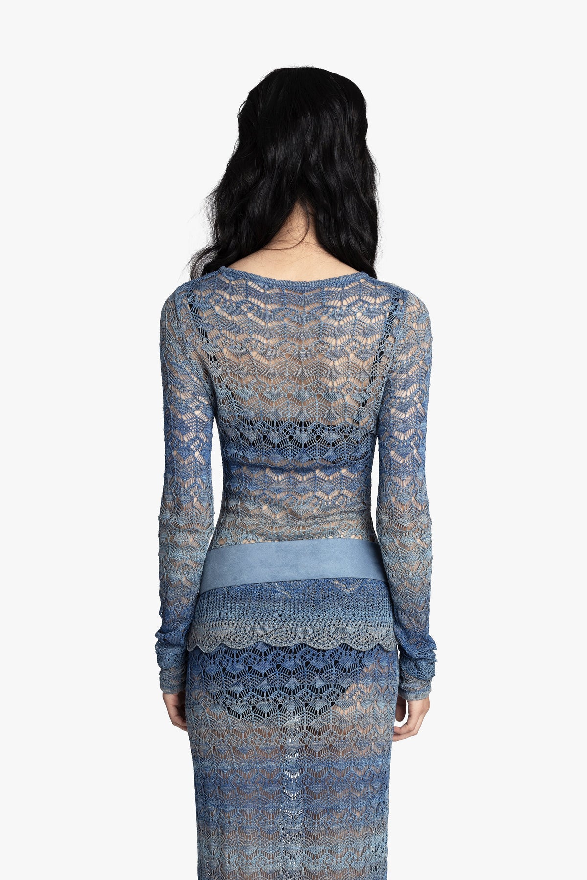Ombre Space Dye Crochet Top - Twilight | Anna Sui