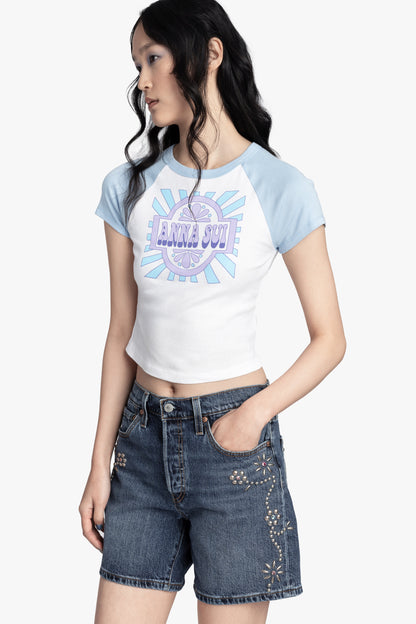 Studded Denim Shorts | Anna Sui
